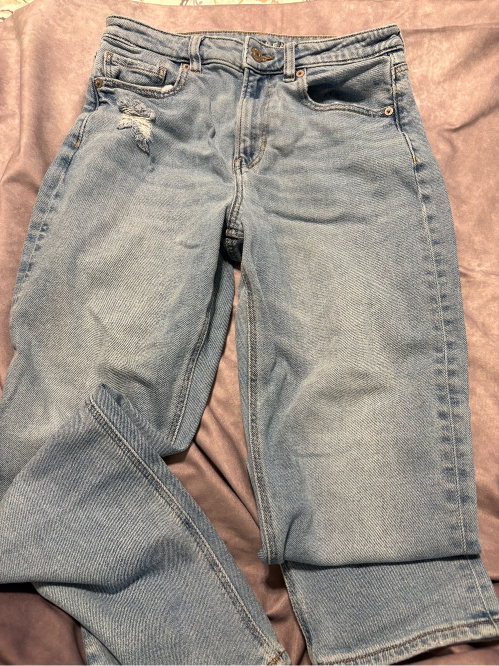 American Eagle Outfitters Light Wash Straight Leg Jeans